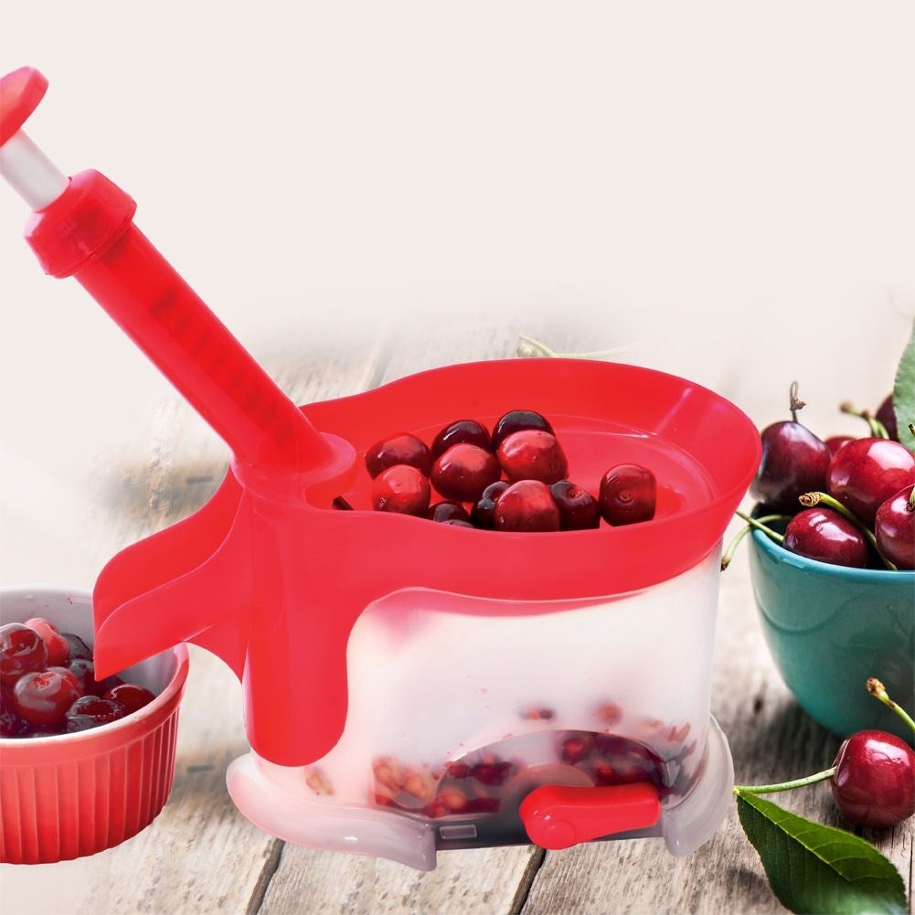 Perfect cherry picker with suction cup for easy core removal
