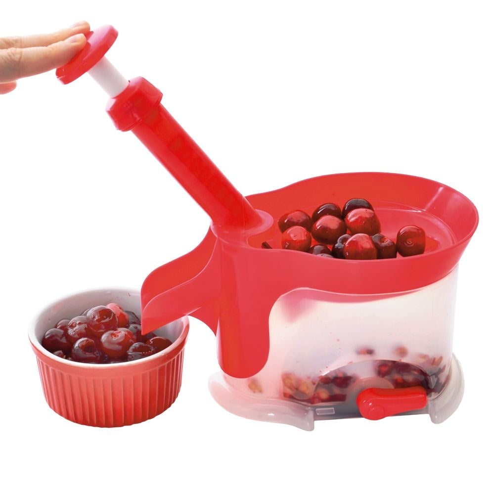 Perfect cherry picker with suction cup for easy core removal