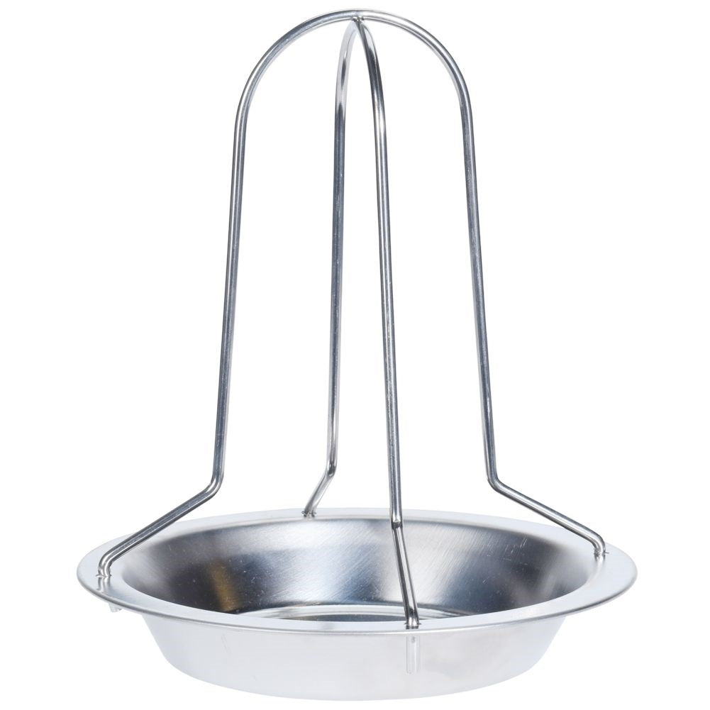 Perfect chicken rack in stainless steel for low-fat cooking