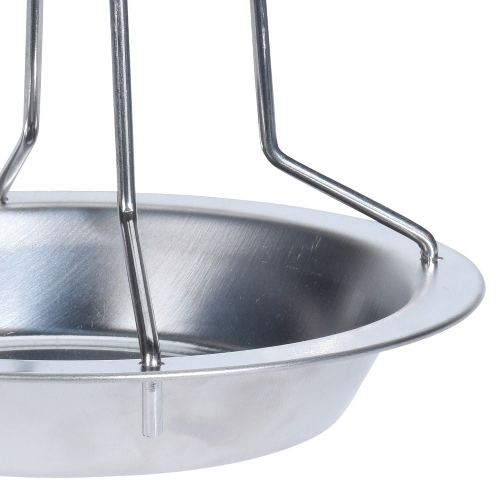 Perfect chicken rack in stainless steel for low-fat cooking