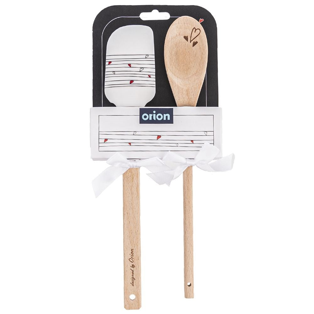 Perfect gift: Wooden spoon & Silicone lick pot for the kitchen