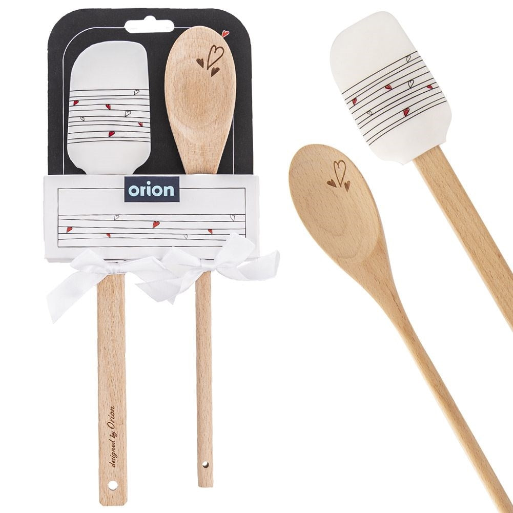 Perfect gift: Wooden spoon & Silicone lick pot for the kitchen