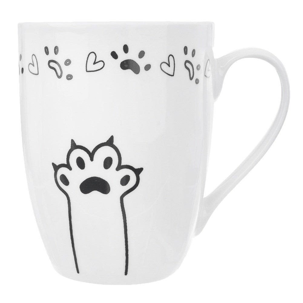 Perfect gift set: Mug, cat mascot & stirrer for cat lovers