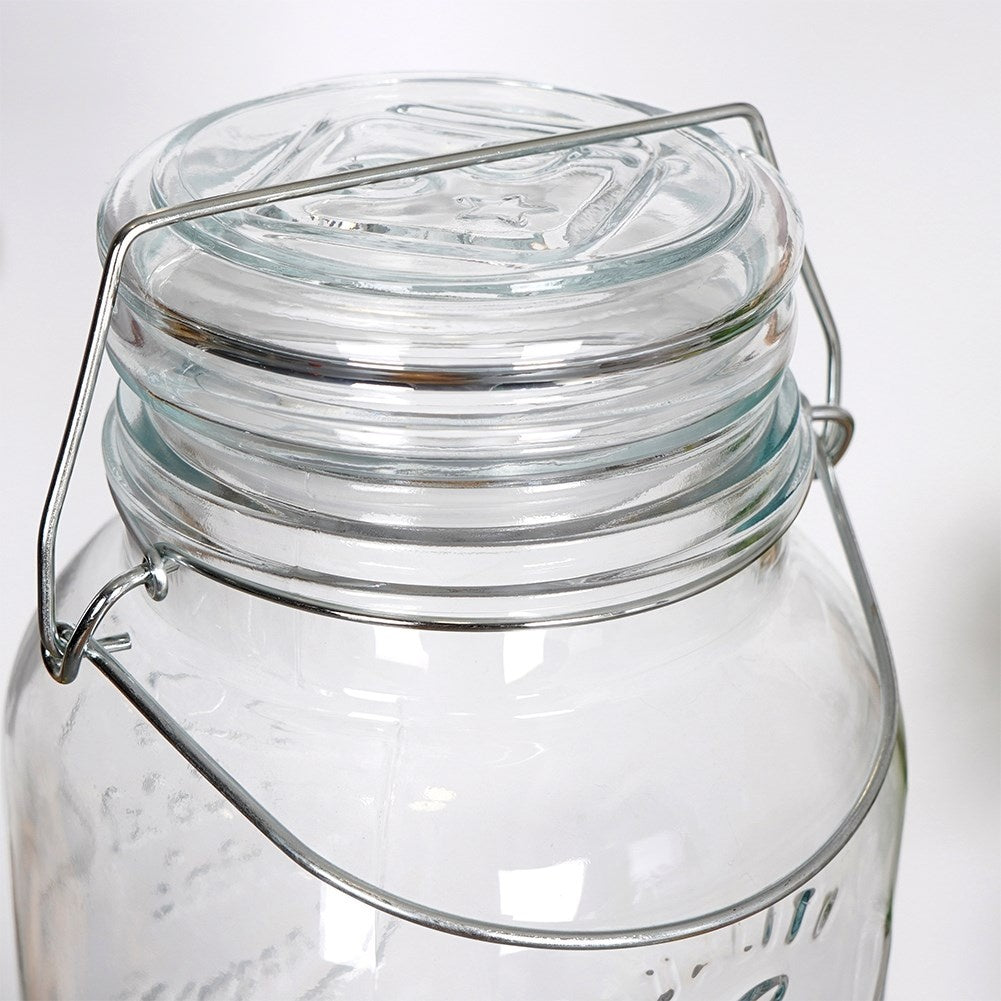 Perfect glass jar with tap and stand for lemonade and drinks