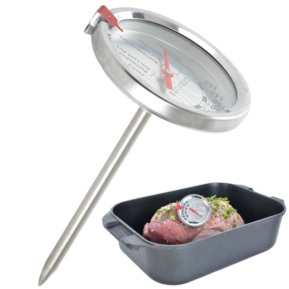 Perfectly cooked meat: Thermometer for internal temperature