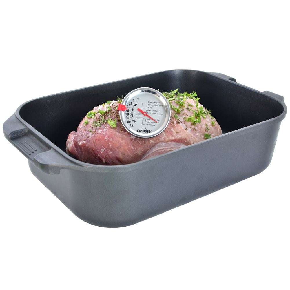 Perfectly cooked meat: Thermometer for internal temperature