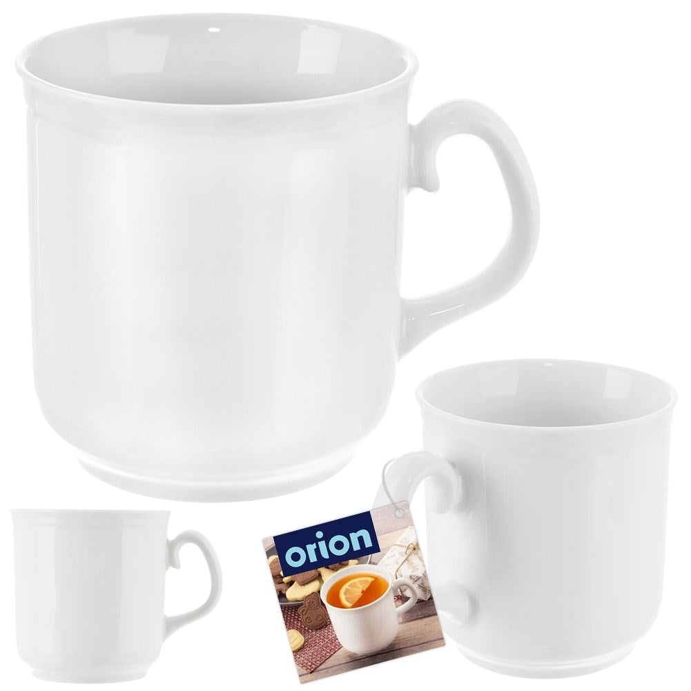 Perfect porcelain mug for coffee and tea, with comfortable handle