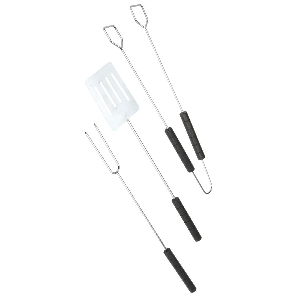 Perfect set: 3 indispensable grill tools in stainless steel