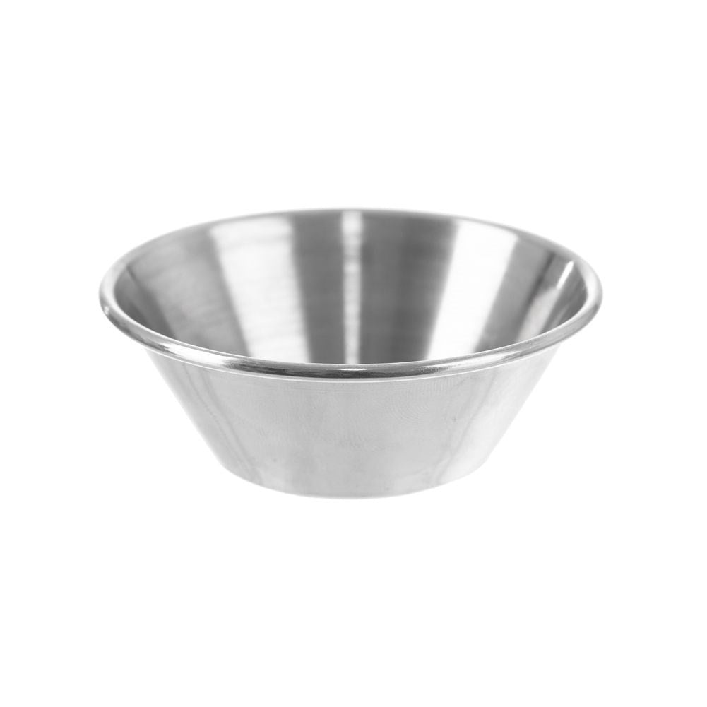 Perfect small bowl in stainless steel for sauces and snacks