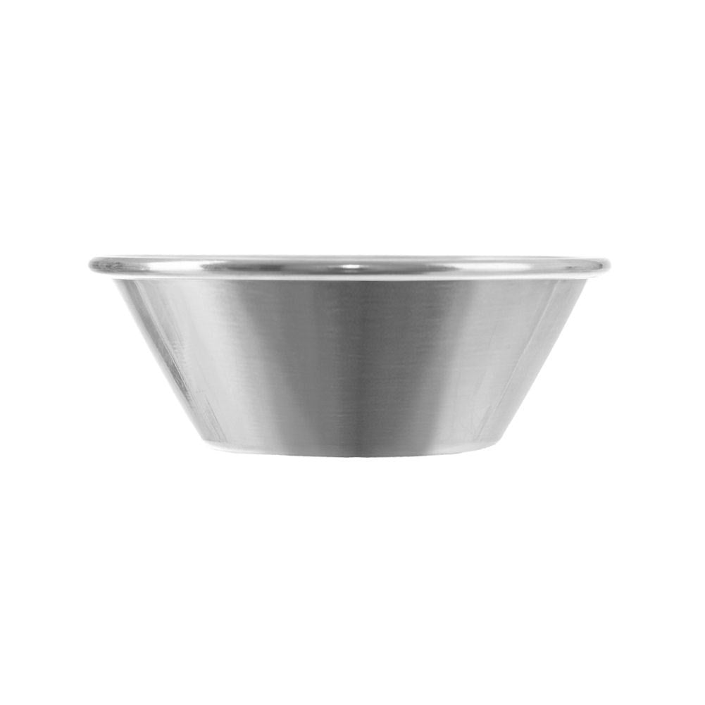 Perfect small bowl in stainless steel for sauces and snacks