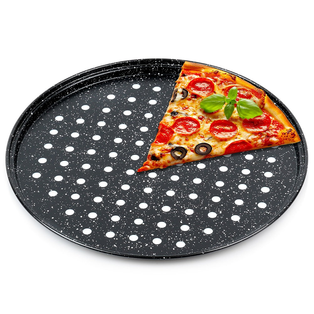 Perforated granite pizza pan 28 cm