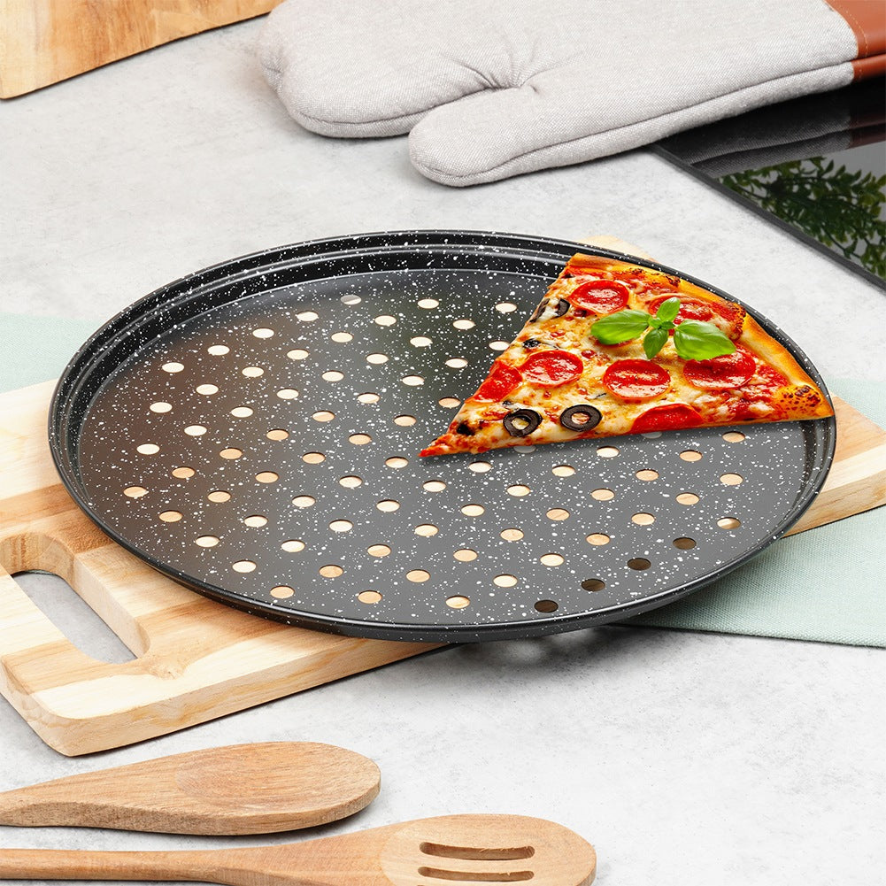 Perforated granite pizza pan 28 cm