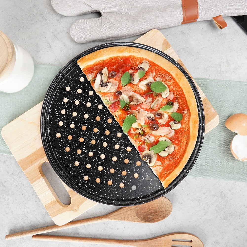 Perforated granite pizza pan 28 cm