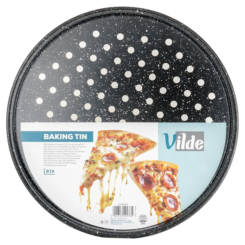 Perforated granite pizza pan 28 cm