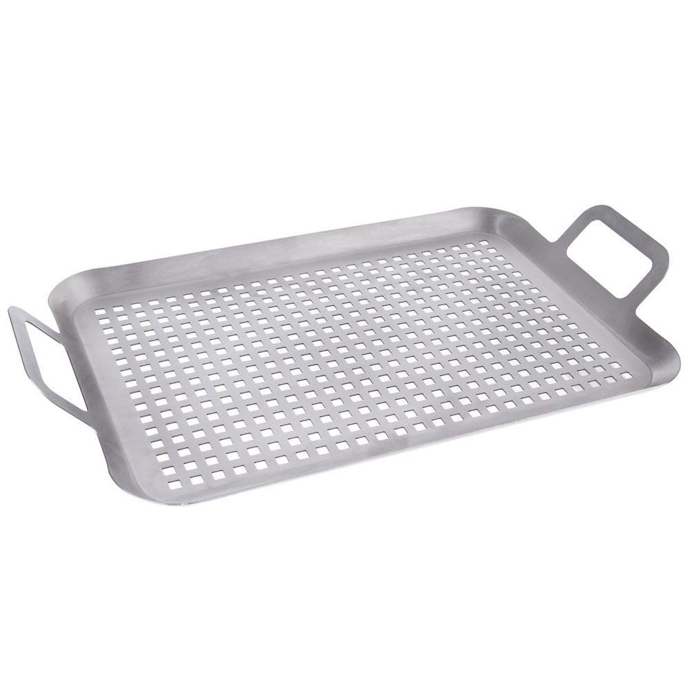 Perforated grill plate in stainless steel, saves money and the environment