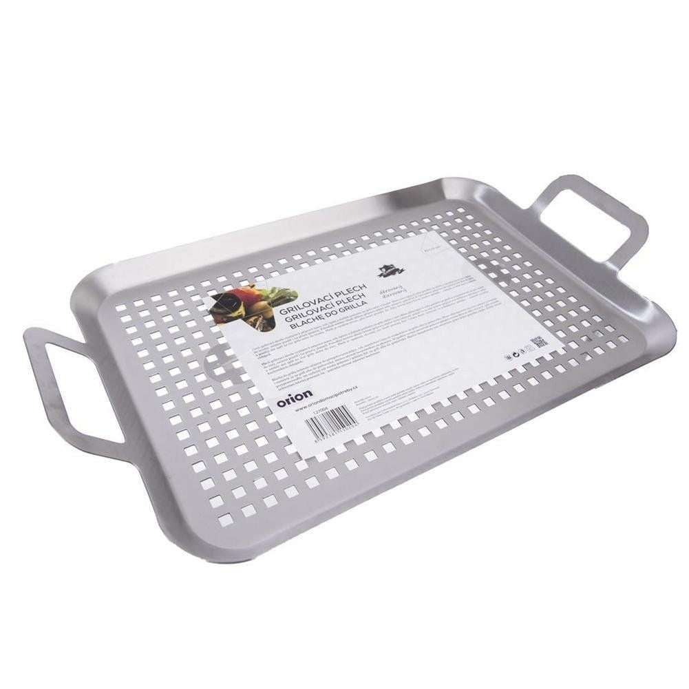 Perforated grill plate in stainless steel, saves money and the environment