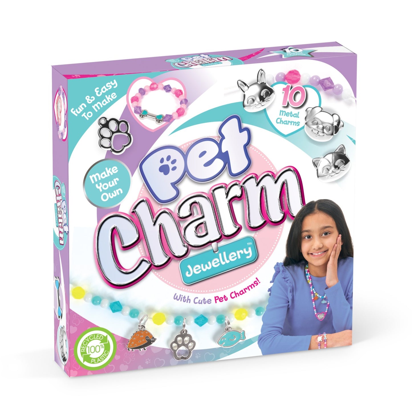 Pet Charm Jewelry Kit, Animal Motifs, Beads & Charms