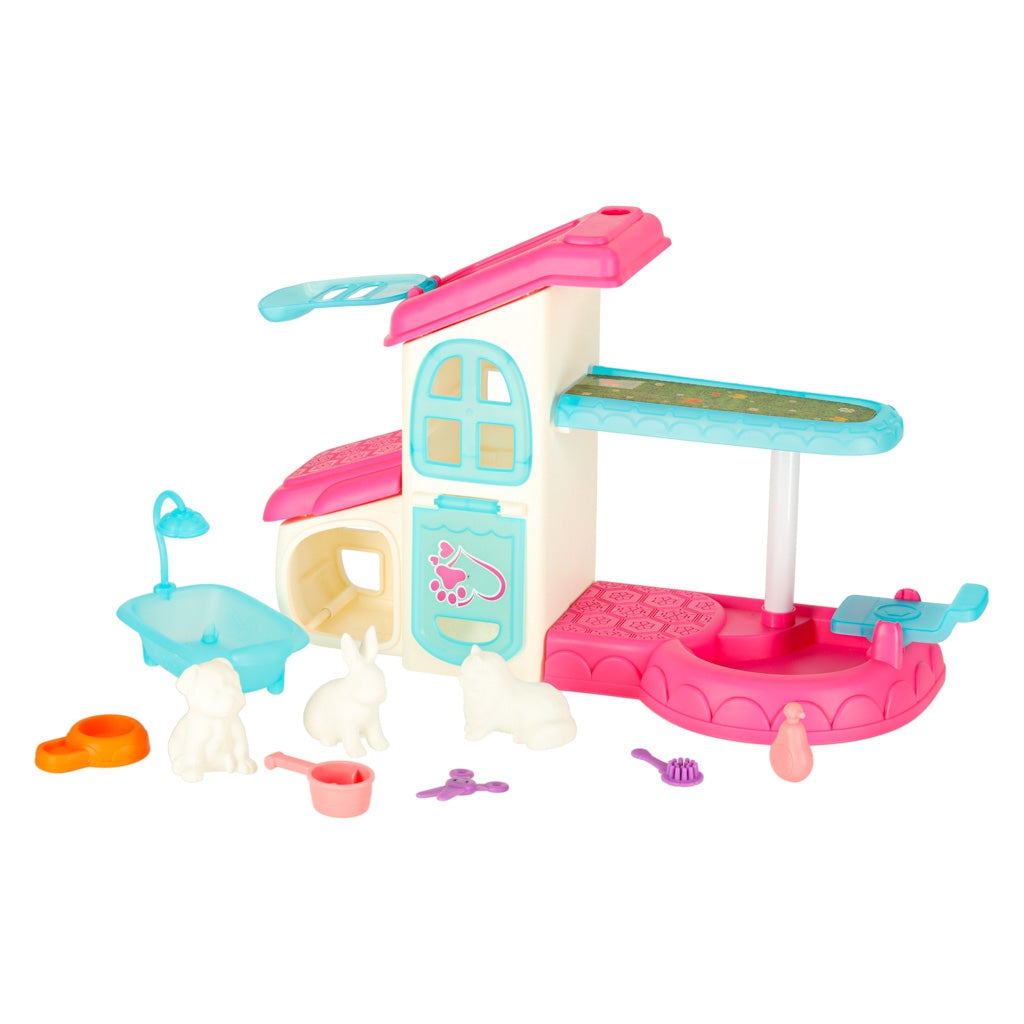 Pet Hotel Spa House for Dogs & Cats, 26-Piece Set