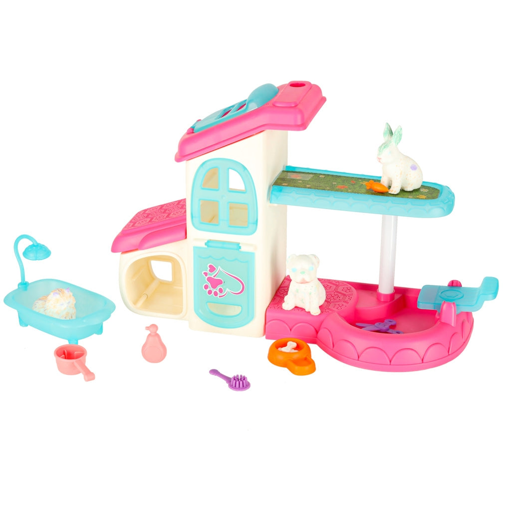 Pet Hotel Spa House for Dogs & Cats, 26-Piece Set