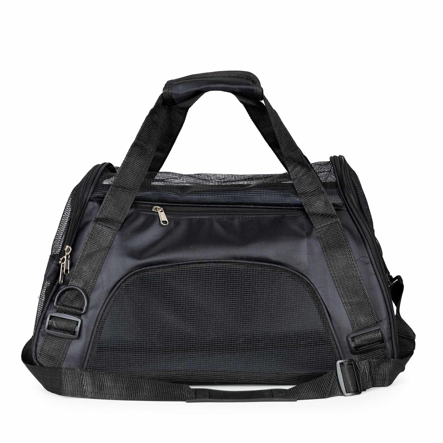 Pet Travel Carrier Bag with Ventilation Mesh, Black