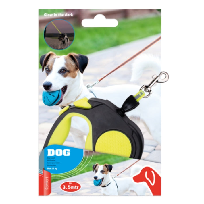Pet Treatment ED-41661: Retractable Glow in the Dark Dog Leash - 3.5M Orange