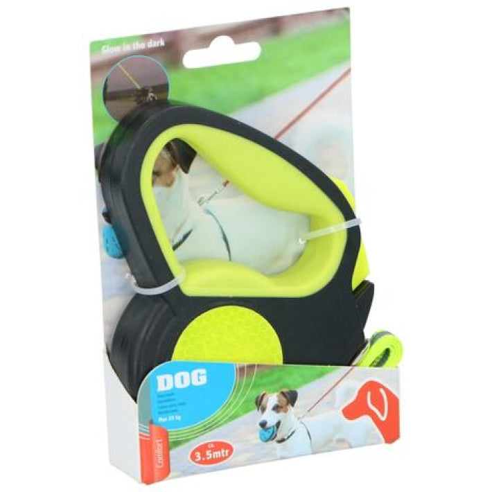 Pet Treatment ED-41661: Retractable Glow in the Dark Dog Leash - 3.5M Yellow