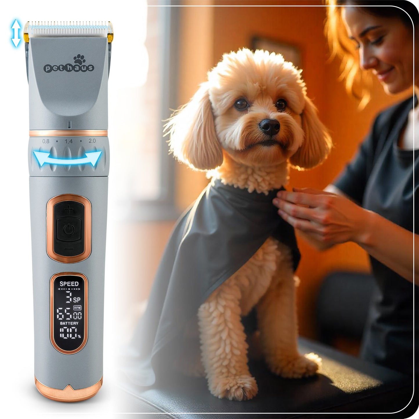 Pethaus PH-100 animal clipper, gray