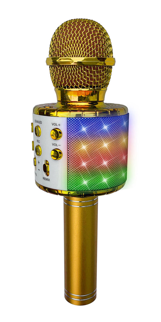 Pfl Karaoke Mic Party Speaker Gold