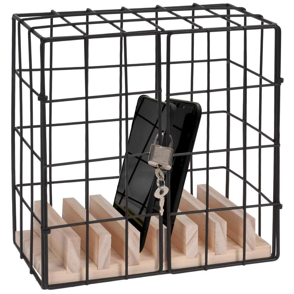 Phone cage: Limit screen time with a stylish holder