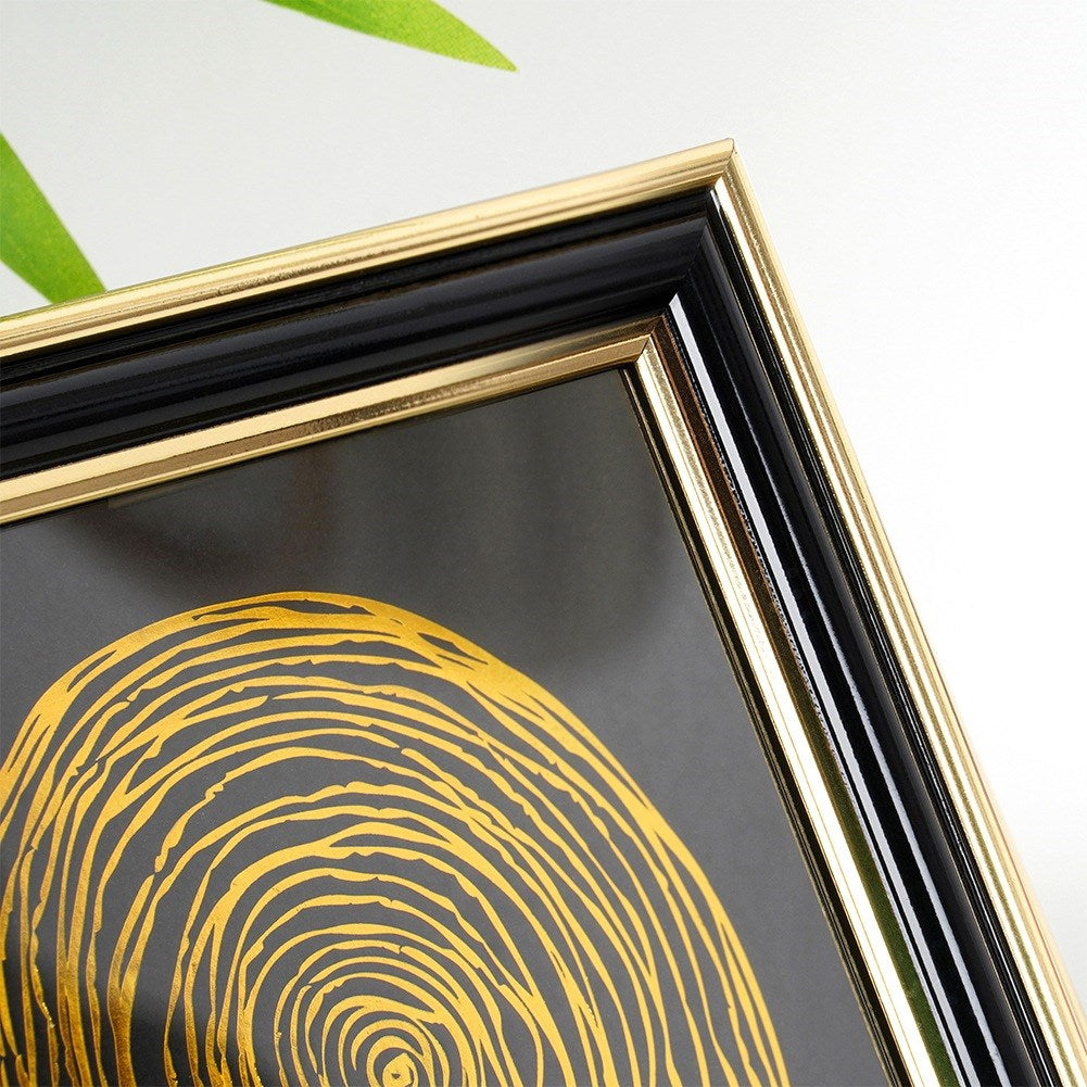 Photo frame black gold 10x15 cm