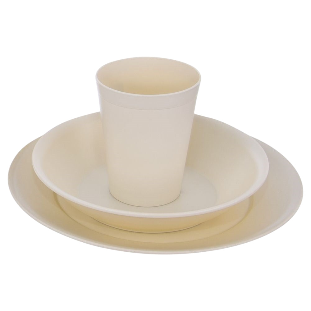 Picnic set: Plastic plates & mugs in convenient packaging