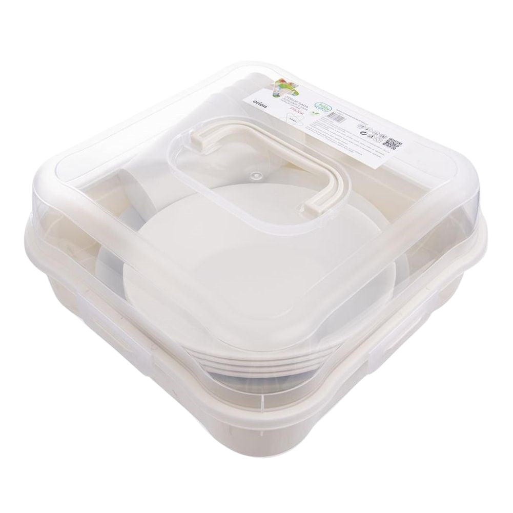 Picnic set: Plastic plates & mugs in convenient packaging