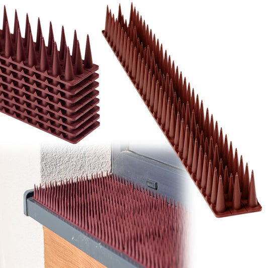 Pigeon spikes bird deterrent plastic brown