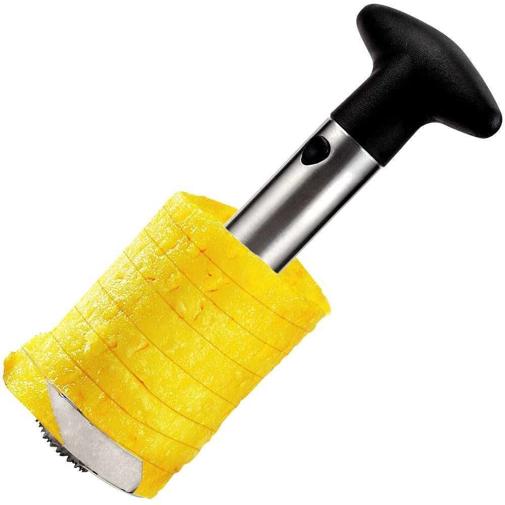 Pineapple cutter in stainless steel with sharp blades