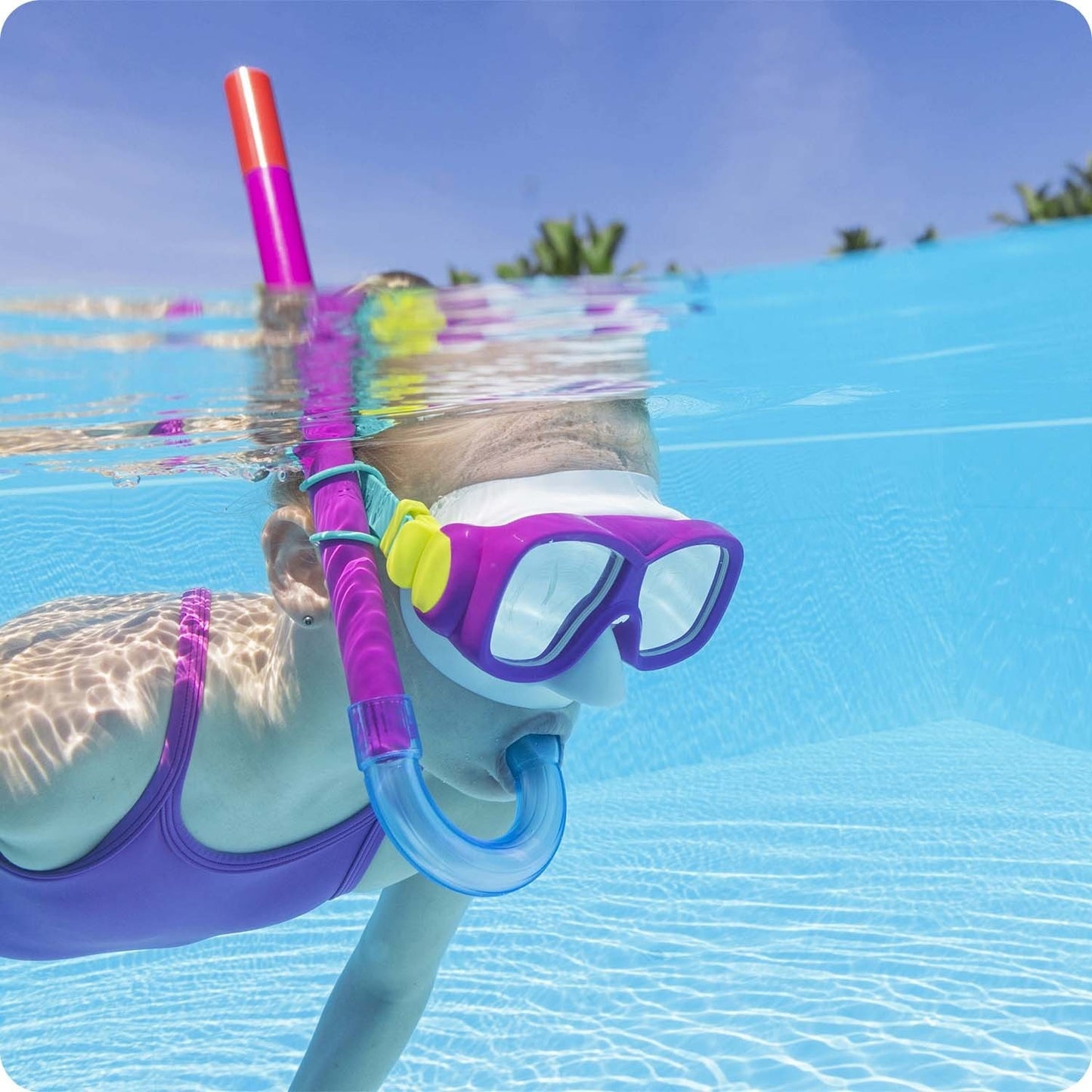 Pink Bestway 24035 diving set