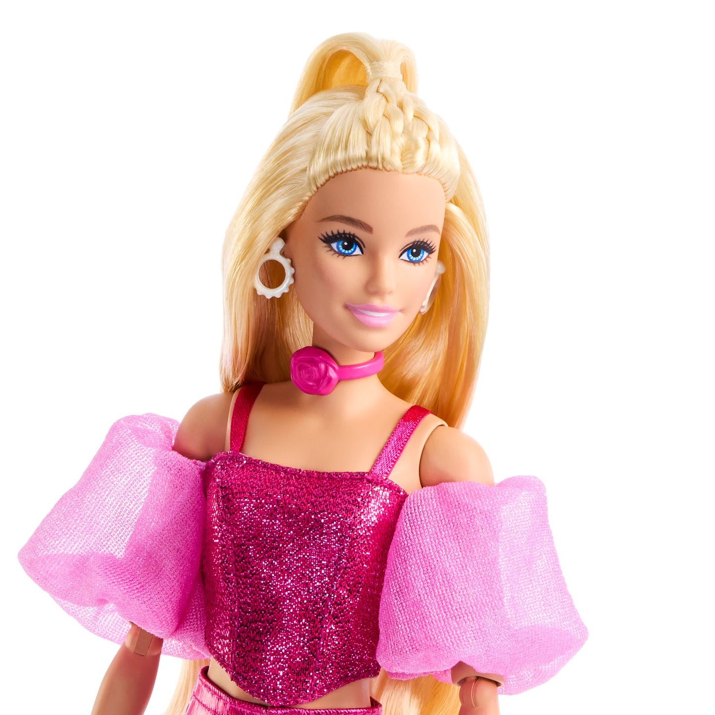Barbie Doll with Pink Glitter Corset and Accessories