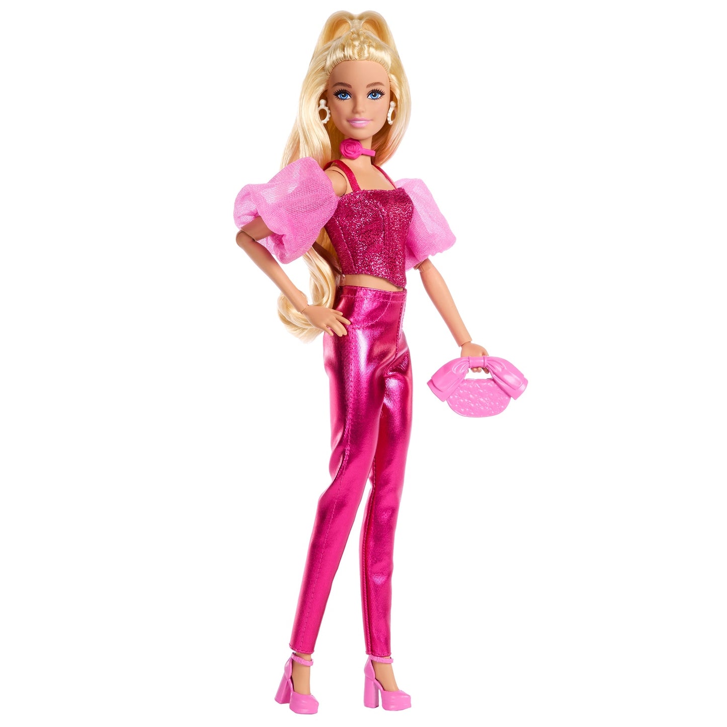 Barbie Doll with Pink Glitter Corset and Accessories