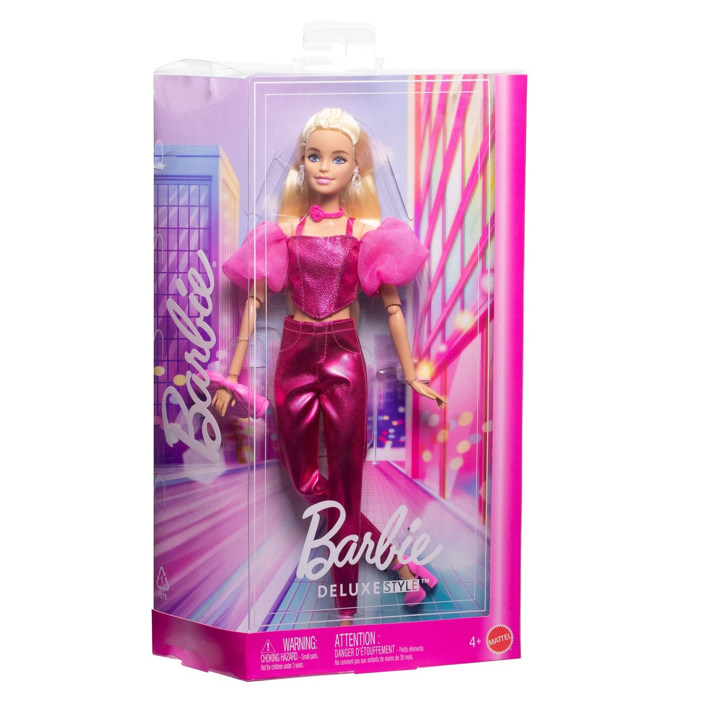 Barbie Doll with Pink Glitter Corset and Accessories
