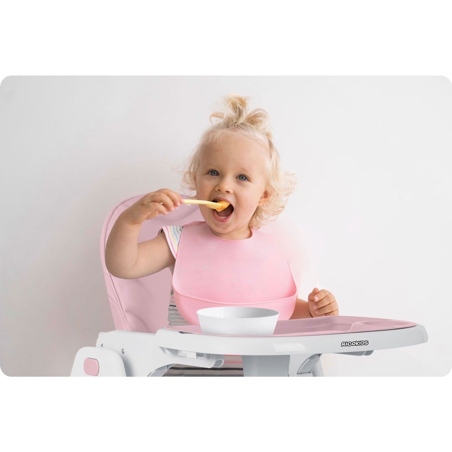 Pink Dining Chair for Children Ricokids Tulo