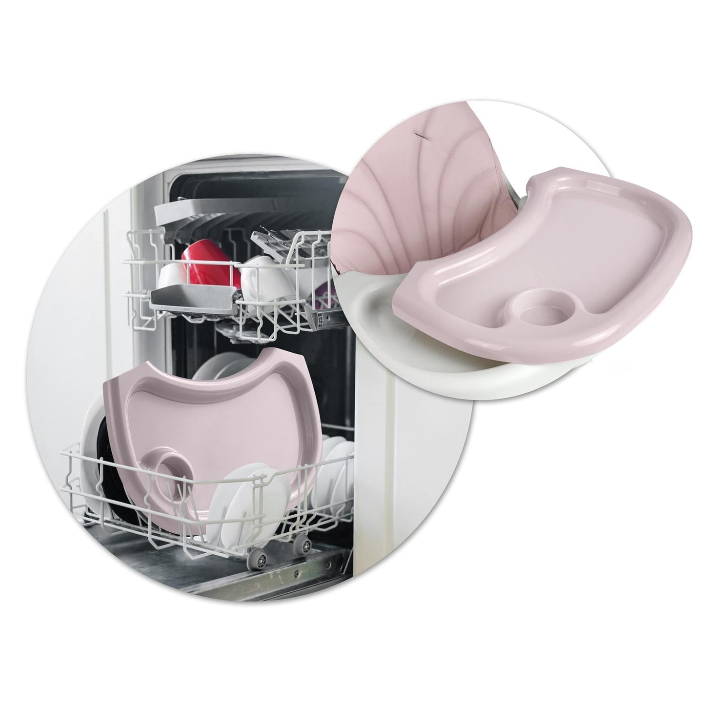 Pink Dining Chair with Table for Babies - Milo