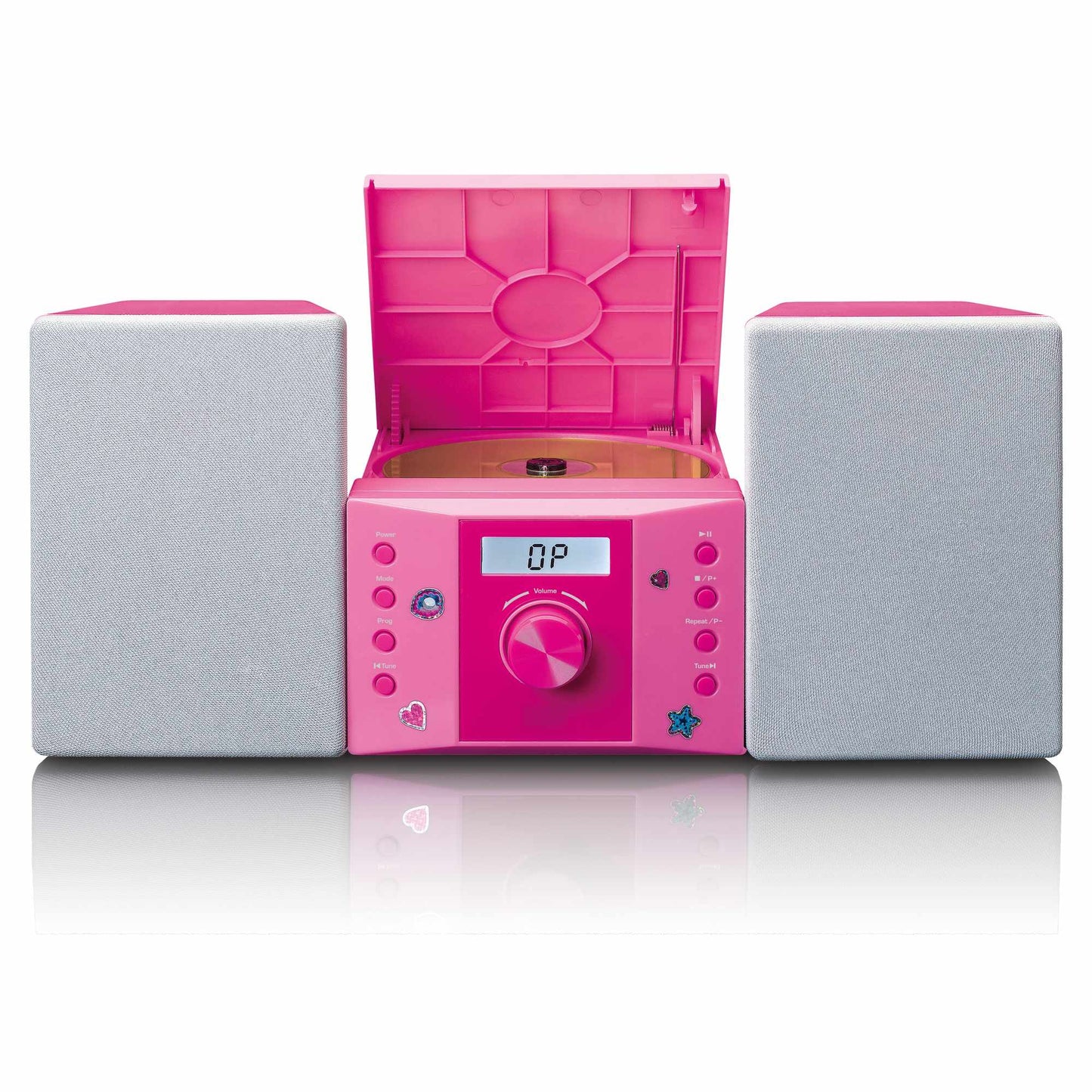 Pink Micro Stereo Set with CD Player and FM Radio