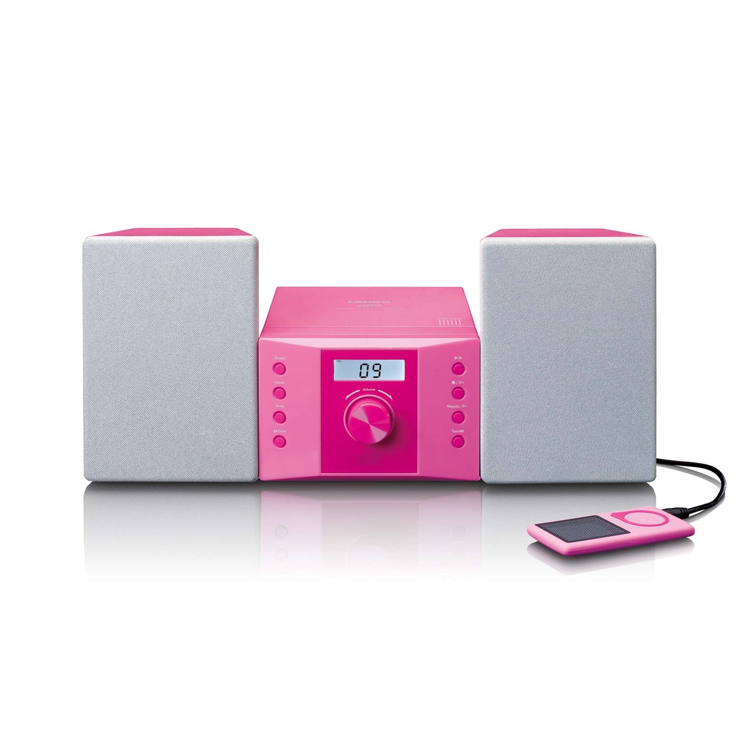 Pink Micro Stereo Set with CD Player and FM Radio