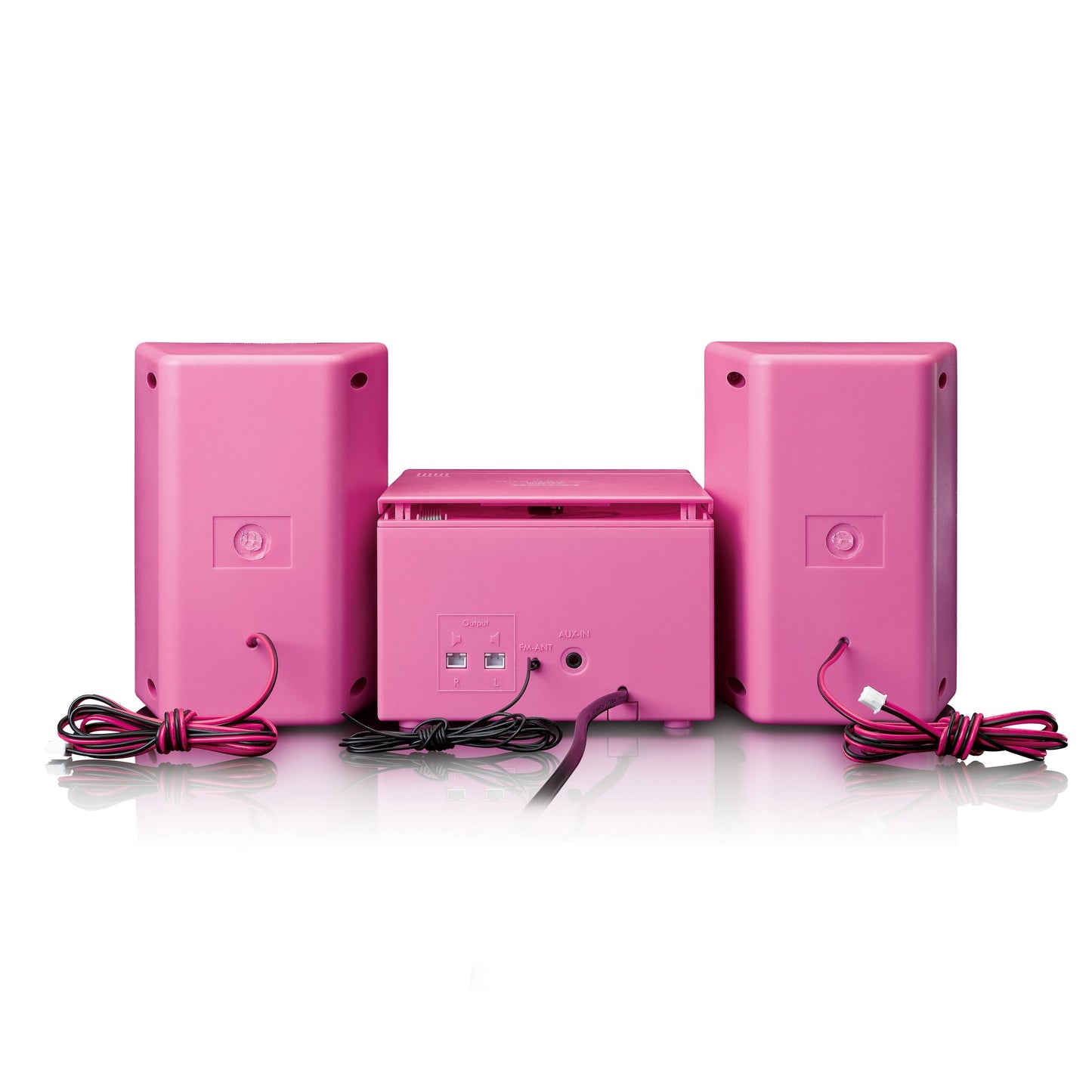 Pink Micro Stereo Set with CD Player and FM Radio