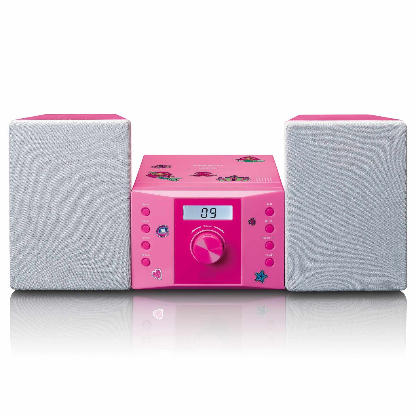 Pink Micro Stereo Set with CD Player and FM Radio
