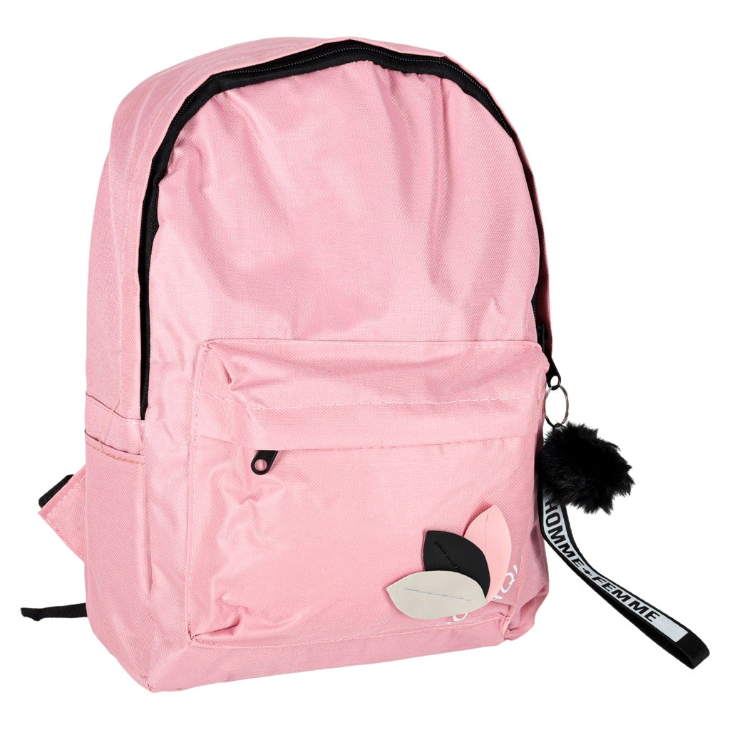 Pink School Backpack, Single Compartment