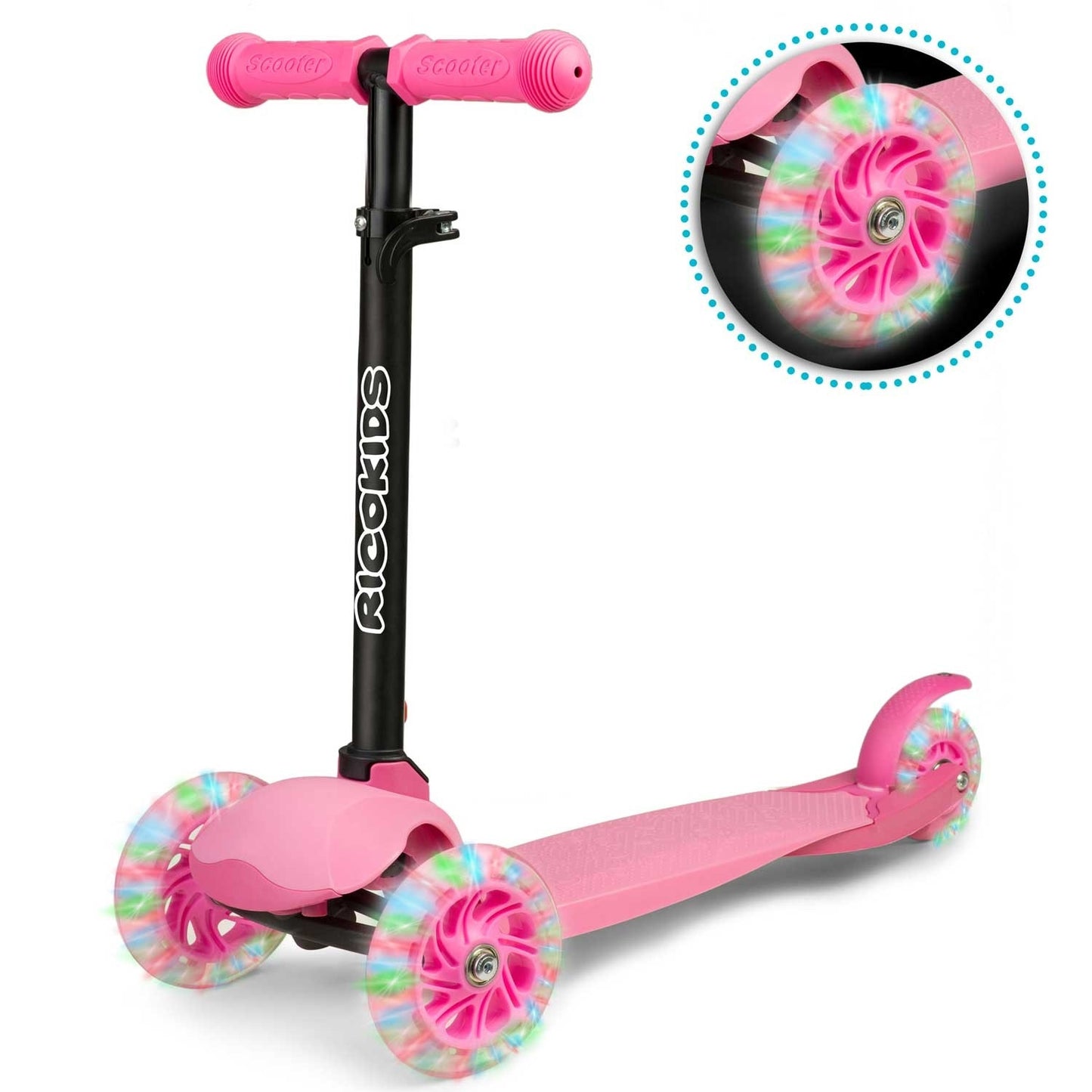 Pink Tricycle Scooter for Kids - Ricokids Loco