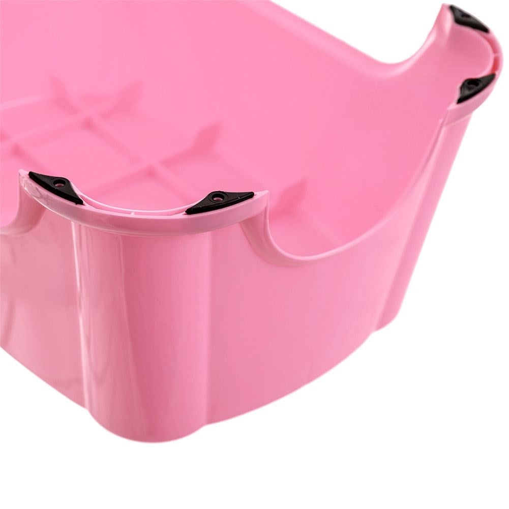 Pink children's stool made of durable plastic for bathrooms and rooms