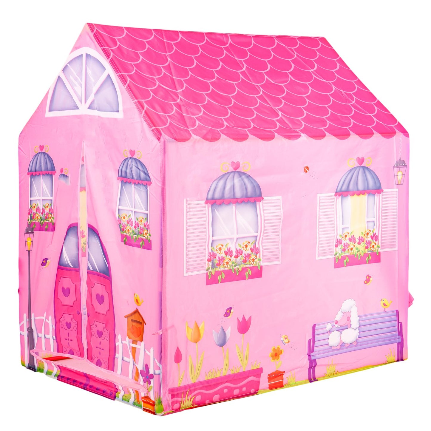 Pink house tent for childrenIPLAY