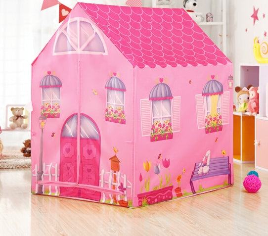 Pink house tent for childrenIPLAY
