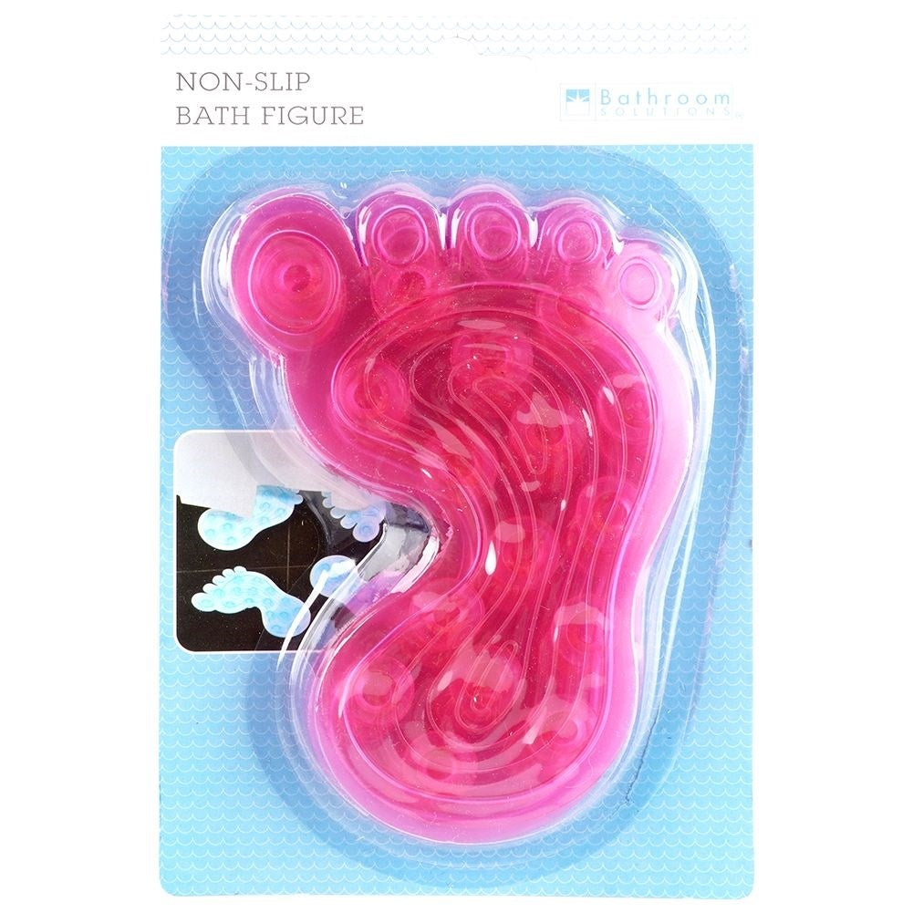 Pink non-slip protection for shower and bathtub with suction cups